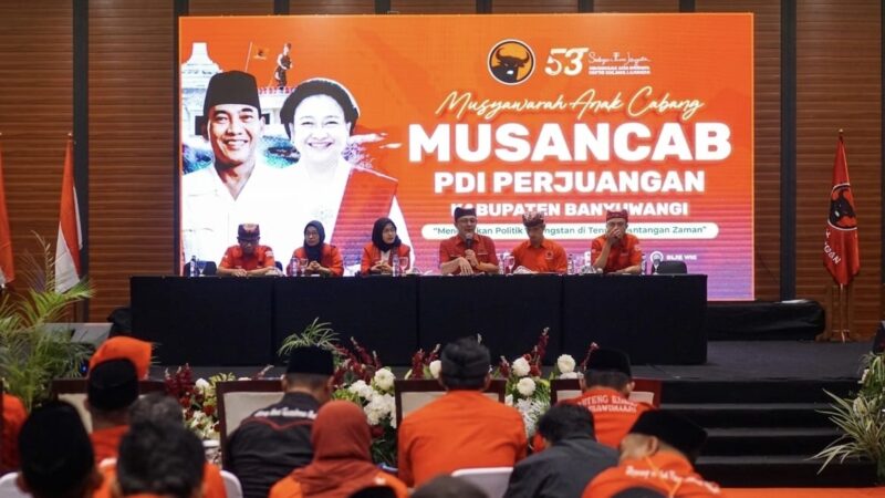 Musancab PDI Perjuangan Banyuwangi Jadikan Anak Muda sebagai Penerus Kepemimpinan Partai