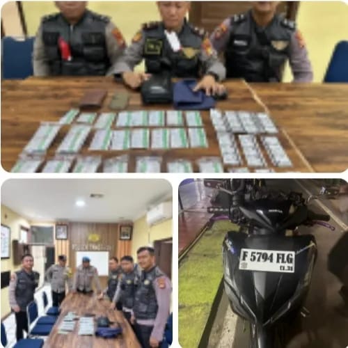 Tim Patroli Polres Metro Tangerang Kota Amankan 2 Pelaku dan Ribuan Butir Obat Daftar G Siap Edar 