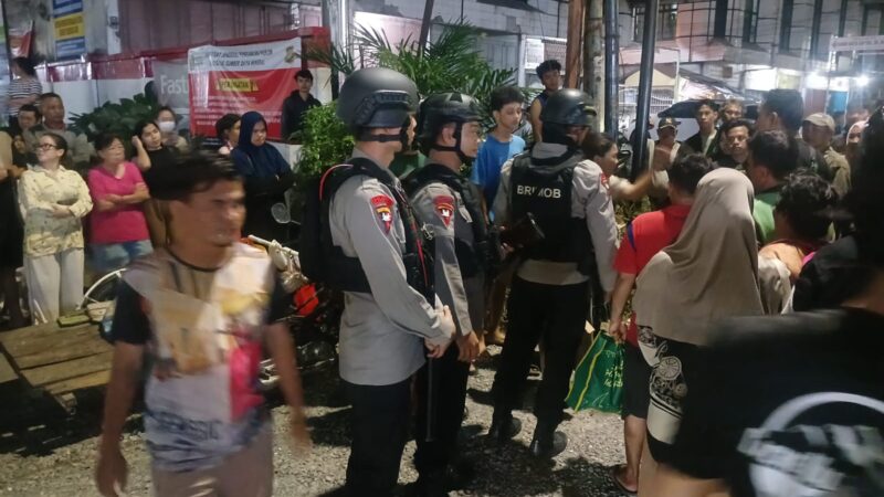 Patroli Blue Light Sat Brimob Polda Sumut Sigap Redam Keributan Akibat Laka Lantas di Medan, Situasi Berhasil Dikendalikan