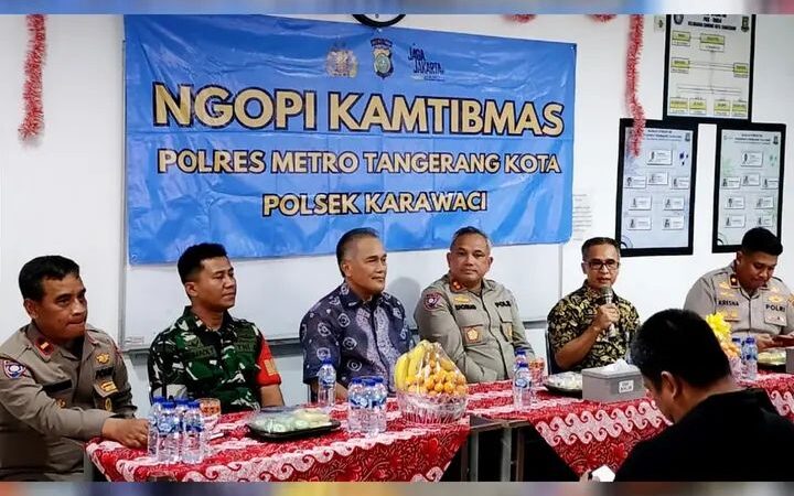 Jalin Silaturahmi serta Komunikasi Polri dan Masyarakat,Polres Metro Tangerang Kota Gelar Ngopi Kamtibmas 