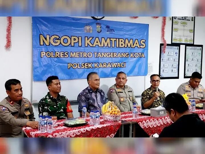 Jalin Silaturahmi serta Komunikasi Polri dan Masyarakat,Polres Metro Tangerang Kota Gelar Ngopi Kamtibmas 