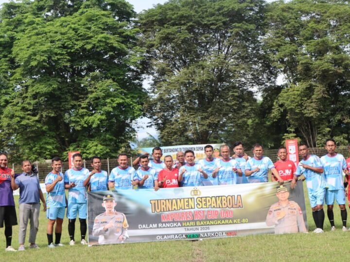Tim Handil Bakti FC dan  Tim PJM Polres Masuk 8 Besar Turnamen Sepakbola Kapolres HST CUP U40 