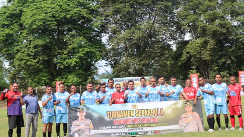 Tim Handil Bakti FC dan  Tim PJM Polres Masuk 8 Besar Turnamen Sepakbola Kapolres HST CUP U40 