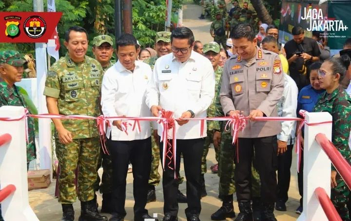 Polres Metro Tangerang Kota Hadiri Peresmian Jembatan Garuda dan Program Gentengnisasi di Pinang