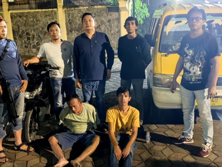 Polsek IB 1 Palembang Bekuk Spesialis Curat Motor, Satu Unit Angkot Jadi Barang Bukti