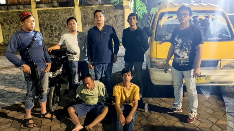 Polsek IB 1 Palembang Bekuk Spesialis Curat Motor, Satu Unit Angkot Jadi Barang Bukti